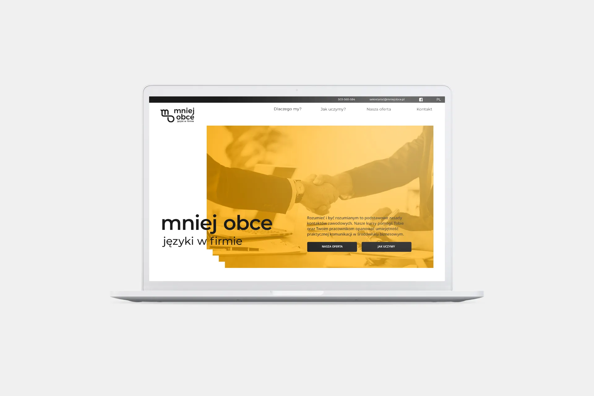 Mniej Obce | laptop